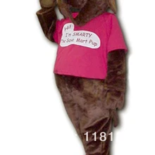 Талисман темно-коричневый умный костюм талисмана собаки Модный на заказ костюм аниме косплей наборы Маскотте маскарадный костюм карнавальный костюм