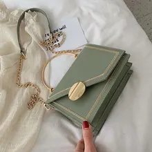 Petit fourre-tout élégant en cuir PU de bonne qualité pour femmes, sac à main de styliste avec serrure et chaîne, sacoche à bandoulière, nouvelle collection été 2019