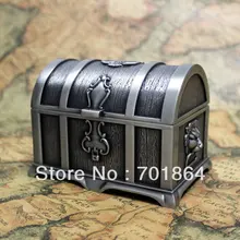Пираты Карибского моря большой размер Оловянная шкатулка для драгоценностей модное металлическое украшение чехол брелок сплав коробка идеальный подарок