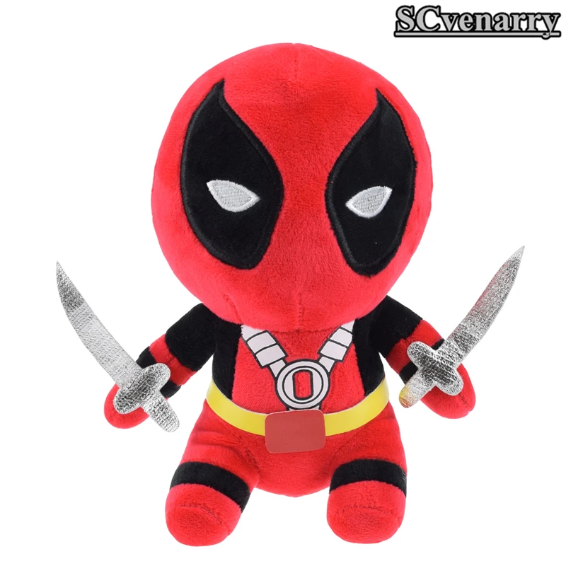 20CM X Men Deadpool Plush Doll with Sword Plush Toys Kids Toyin Movies