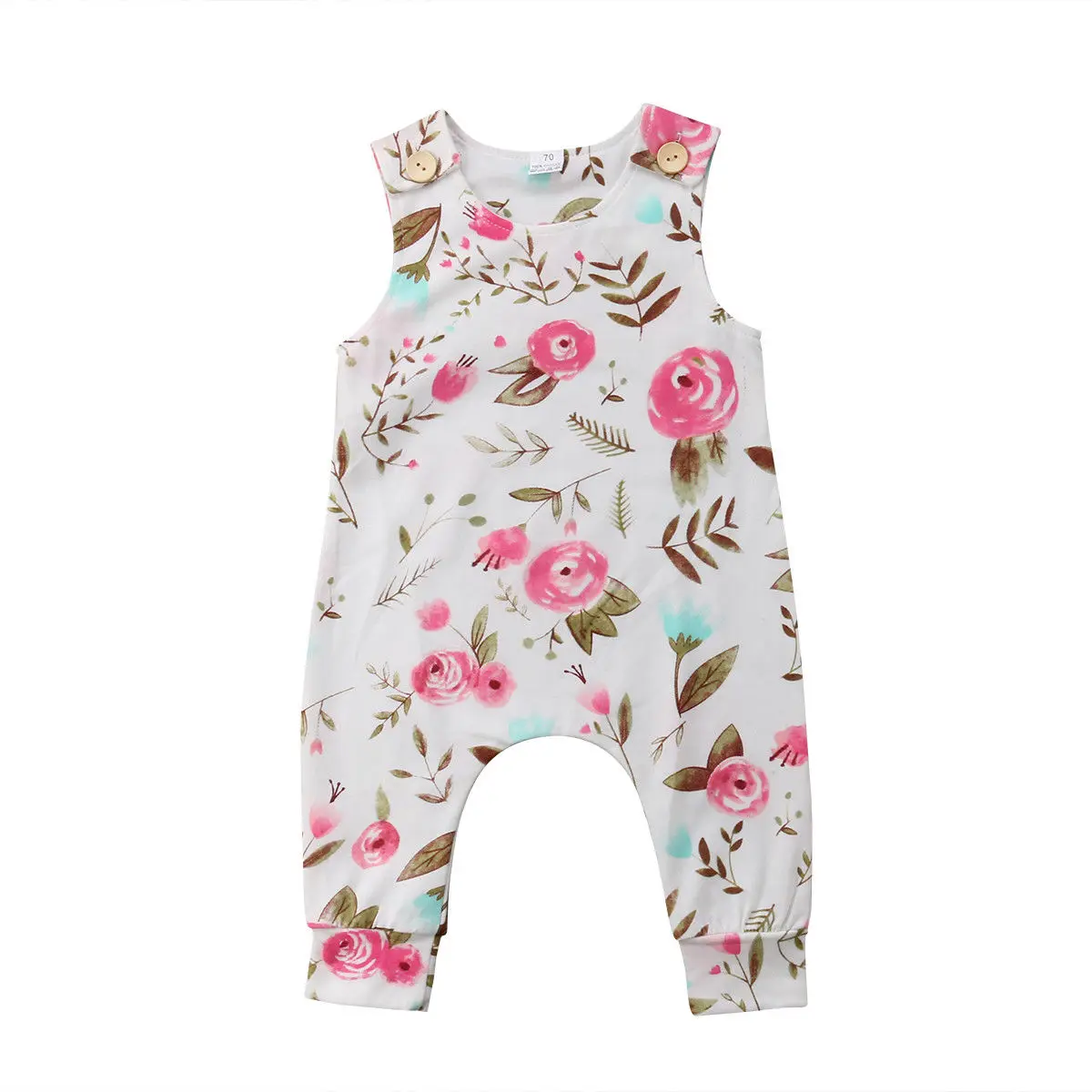 Floral Newborn Toddler Baby Girl Summer Sleeveless Romper Jumpsuit Outfits Sunsuit Flower