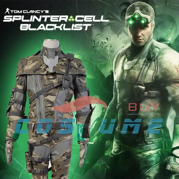 tom clancys splinter cell sam fisher camouflage coat outfit cosplay costume new arrivals - Splinter Cell Halloween Costume tom clancys splinter cell sam fisher camouflage coat outfit cosplay costume new arrivals - Splinter Cell Halloween Costume