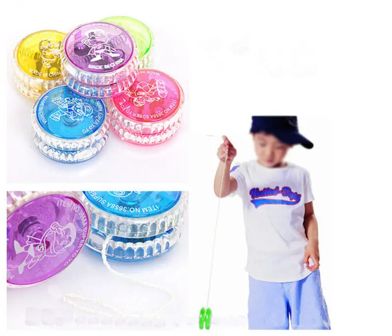 1 шт. высокоскоростной шарик йо-йо светящийся мигающий детский механизм сцепления йо-йо Игрушки для детской вечеринки развлечения случайный цвет