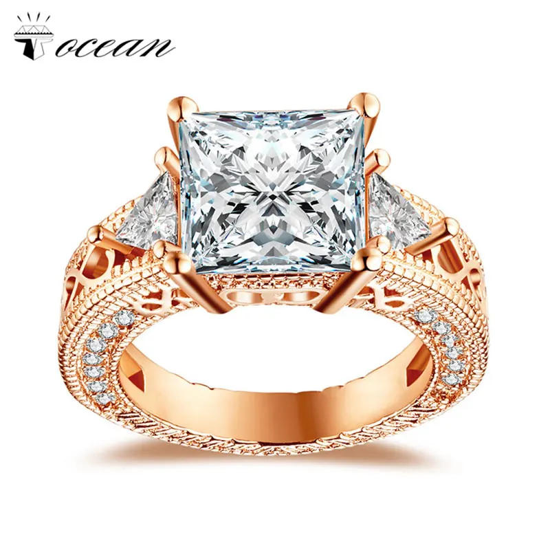 Tocean Rose Gold  Color  Handsome Cute Wedding  Rings  for 