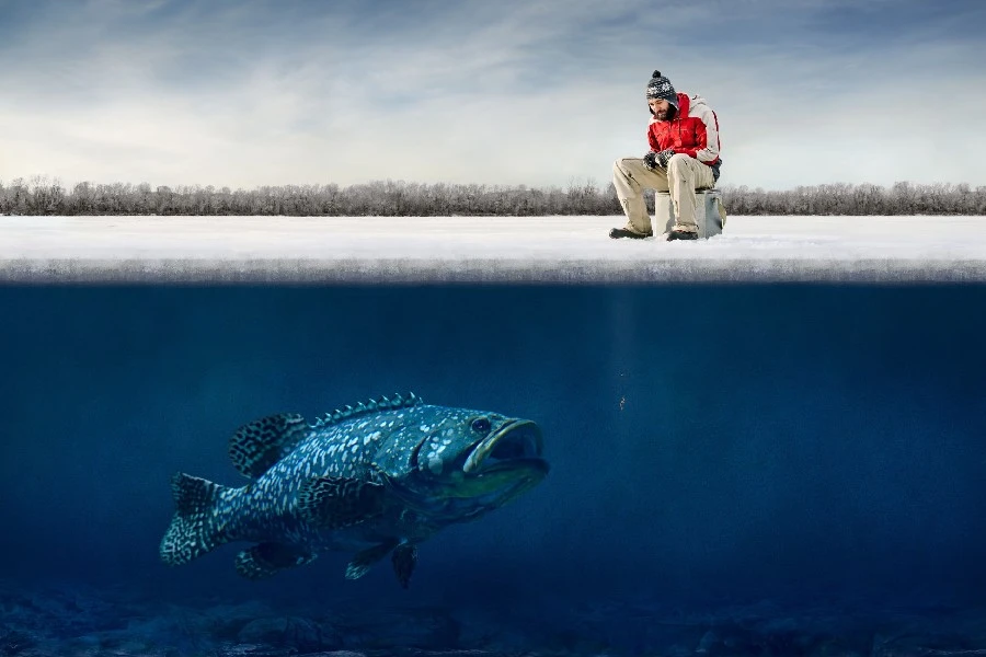 Affiche En Soie Avec Gros Hamecon De Poisson Pecheur Drole Peche D Hiver G Humor Tissu Amusant Decoration De La Maison B04 Aliexpress