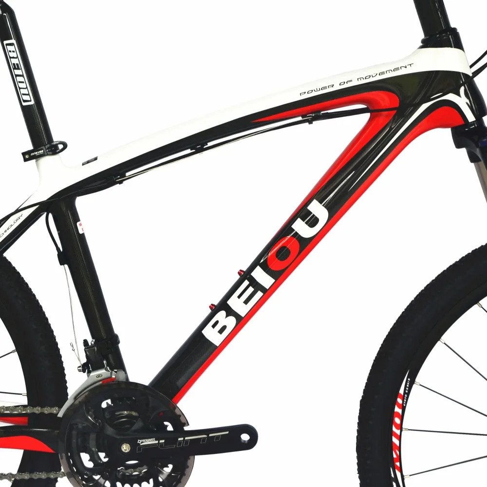 BEIOU велосипеды Hardtail горный велосипед 26 дюймов Ши Мано 3x9 скорость S R A M тормоз Сверхлегкий полностью из карбона MTB рама CB014