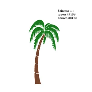 Pegatina de pared de palmera Tropical pegatina de pared de árbol de