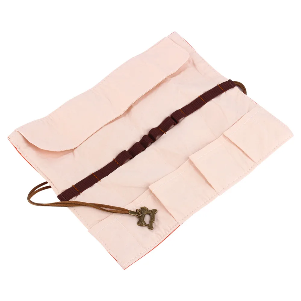 Maquiagem Canvas Wrap Roll Up Pen Pencil Makeup Case Holder Makeup Brush Retro Romantic Bag Pouch Srorage Bag Toiletry Kit Maquiagem Canvas Wrap Roll Up Pen Pencil Makeup Case Holder Makeup Brush Retro Romantic Bag Pouch Srorage Bag Toiletry Kit