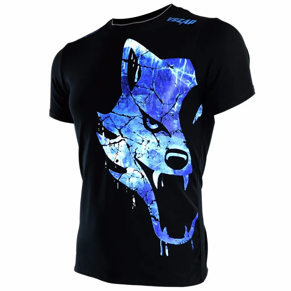 

VSZAP Ice Boxing MMA T Shirt Gym Tee Shirt Fighting Fighting Martial Arts Fitness Training Muay Thai T Shirt Men Homme Boxe