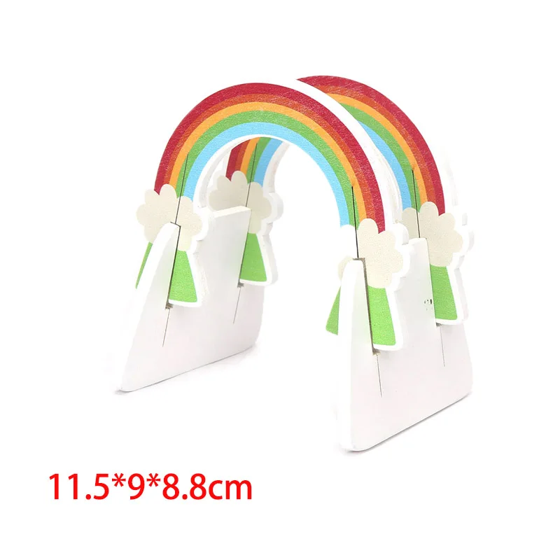 

2019 Rainbow Bridge Wooden Train Track Accessories Toy Tunnel Track Train Slot Wood Railway Toys bloques de construccion