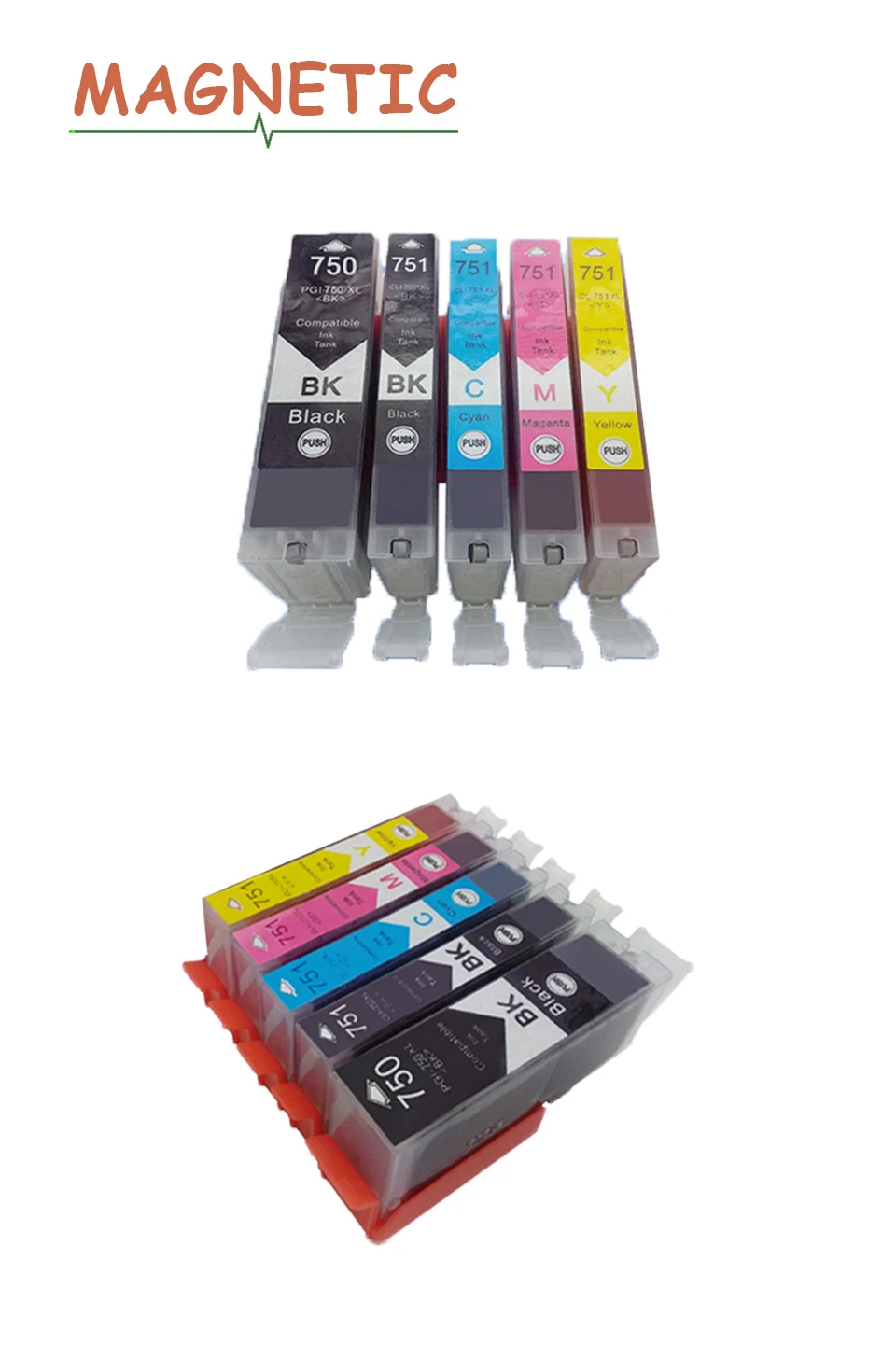 for pgi750 compatible cartridge 5x