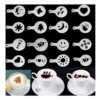 

Value Hot Sale Fda Lfgb 16 Sets Of Plastic Pull Flower Printing Model Mold Fancy Coffee Cake Dessert Decorated Spray 2017 New