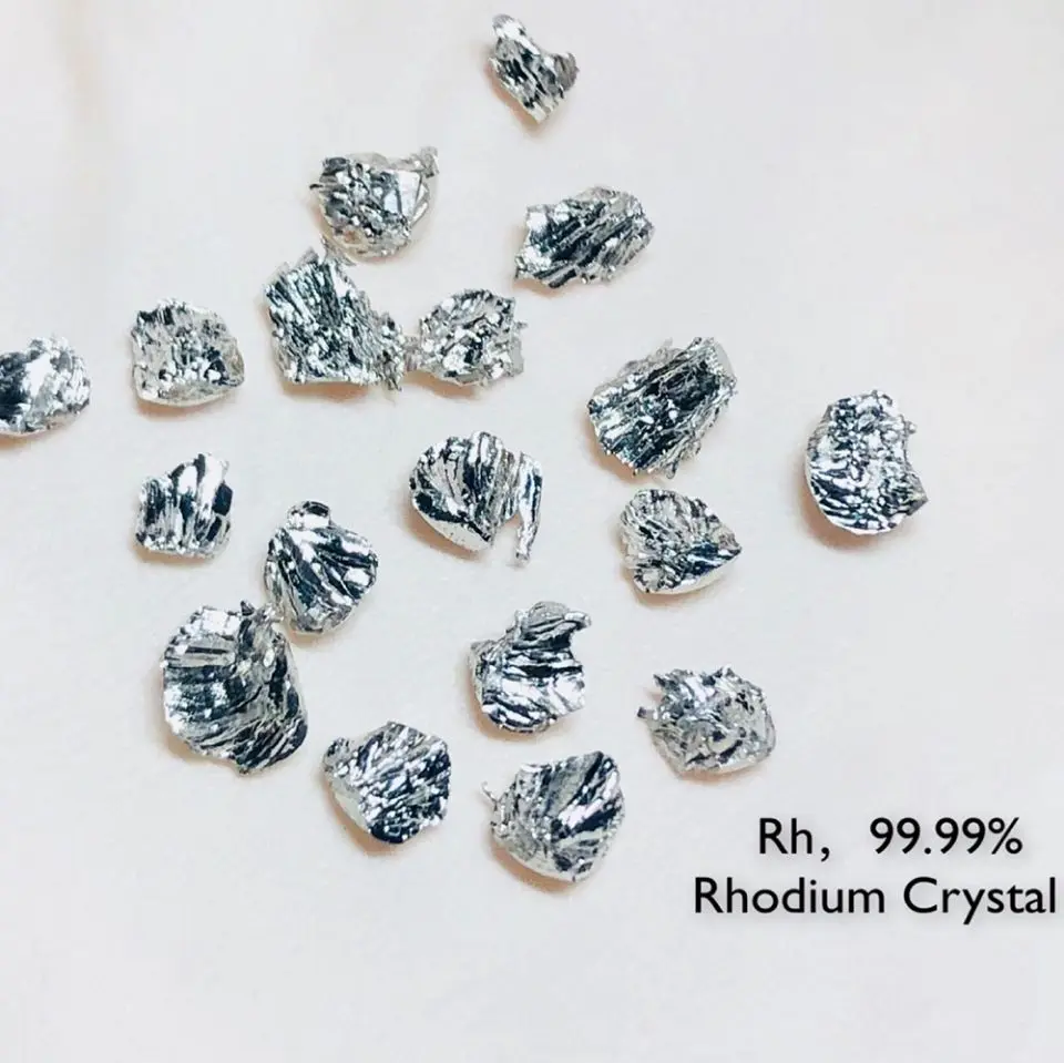 

Rh 99,99% Rhodium crystal - Element Sample 0.2 - 0.4 Grams