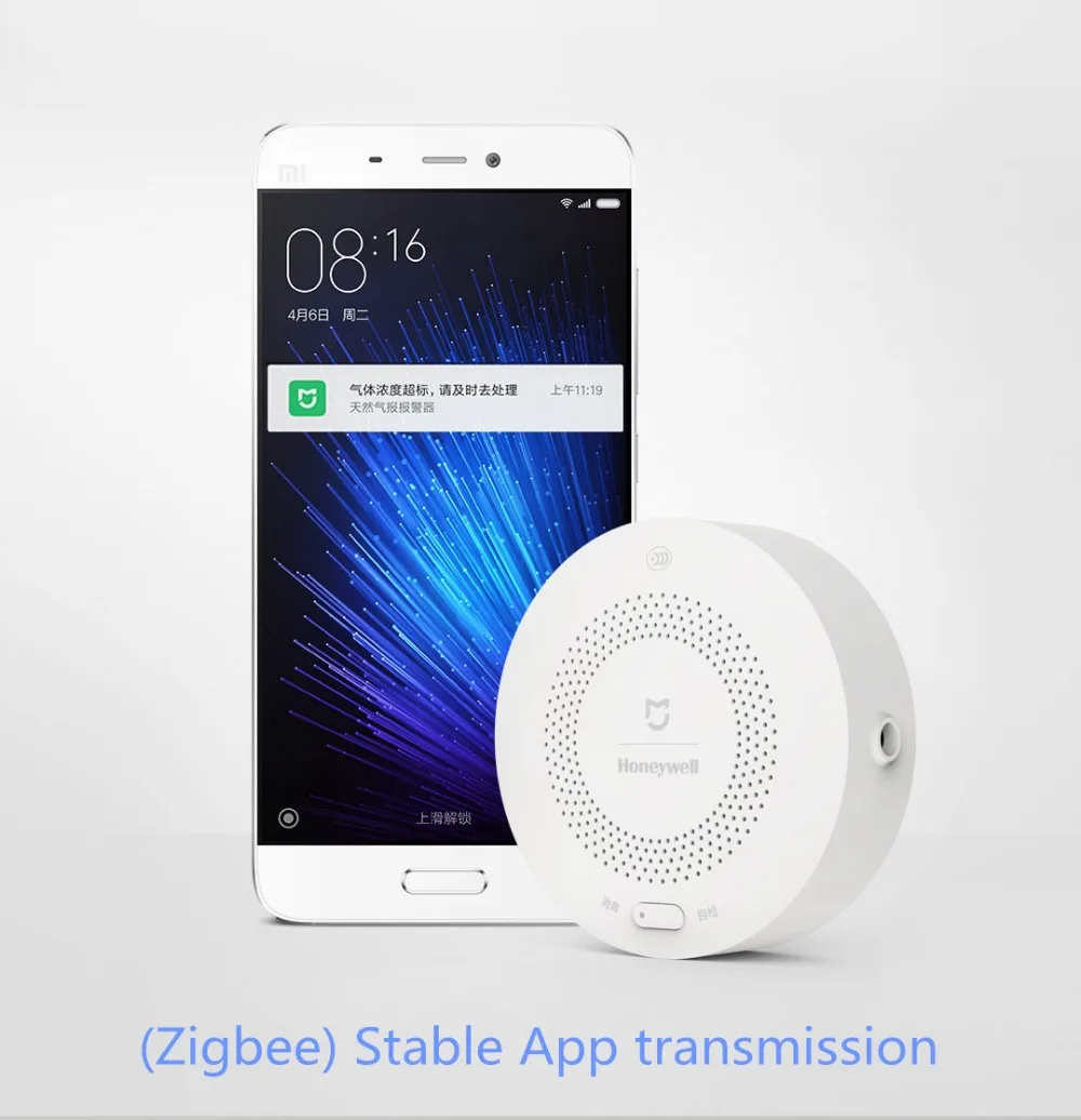 Xiaomi Honeywell de alarma de Gas Detector aqara Control remoto Zigbee CH4 de techo y pared fácil de instalar trabajo Mijia APP - 6