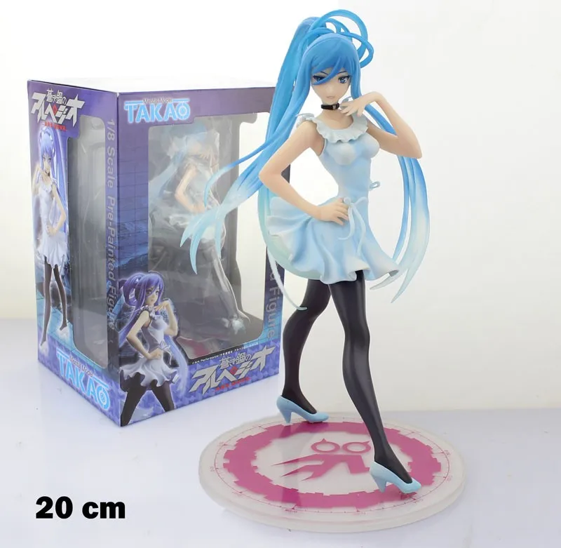 

EMS Shipping 6pcs 8" Arpeggio of Blue Steel Ars Nova Mental Model Takao Boxed 20cm PVC Action Figure Colletion Model Doll Toy