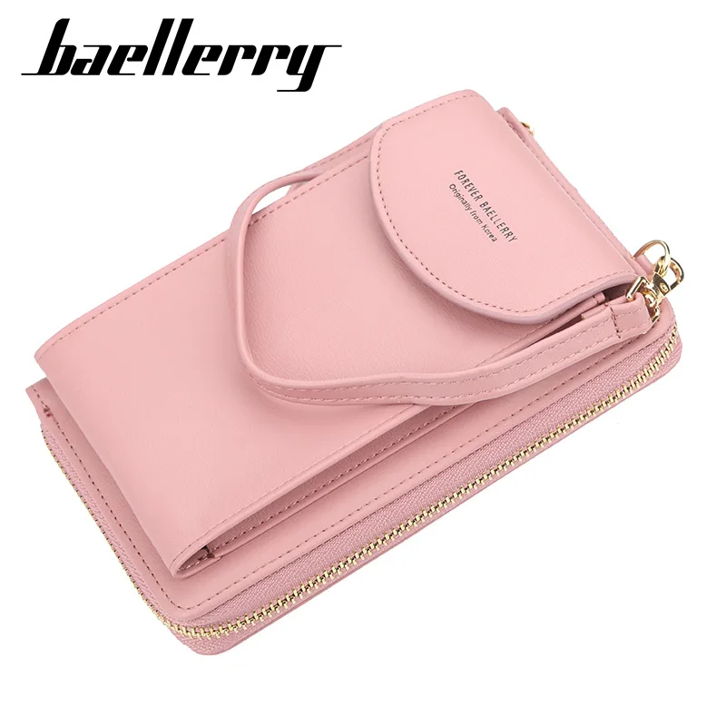 Baellerry 2020 Women Wallet Brand Cell Phone Wallet Big Card Holders Wallet Handbag Purse Clutch Messenger Shoulder Straps Bag