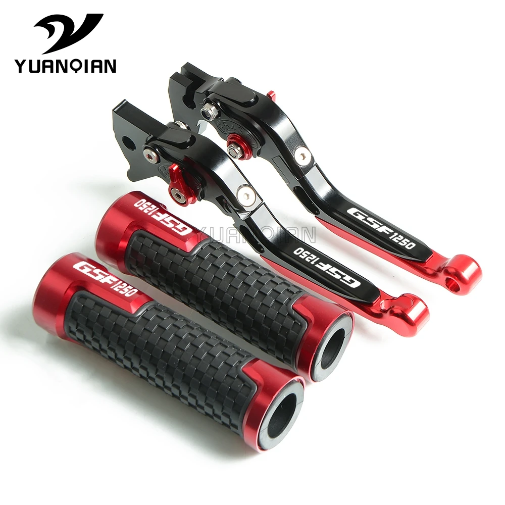 Motorcycle Adjustable Foldable Extendable Brake Clutch Lever+Handle Grips For Suzuki GSF1250 GSF 1250 BANDIT 2007 2008 2009-2015 |