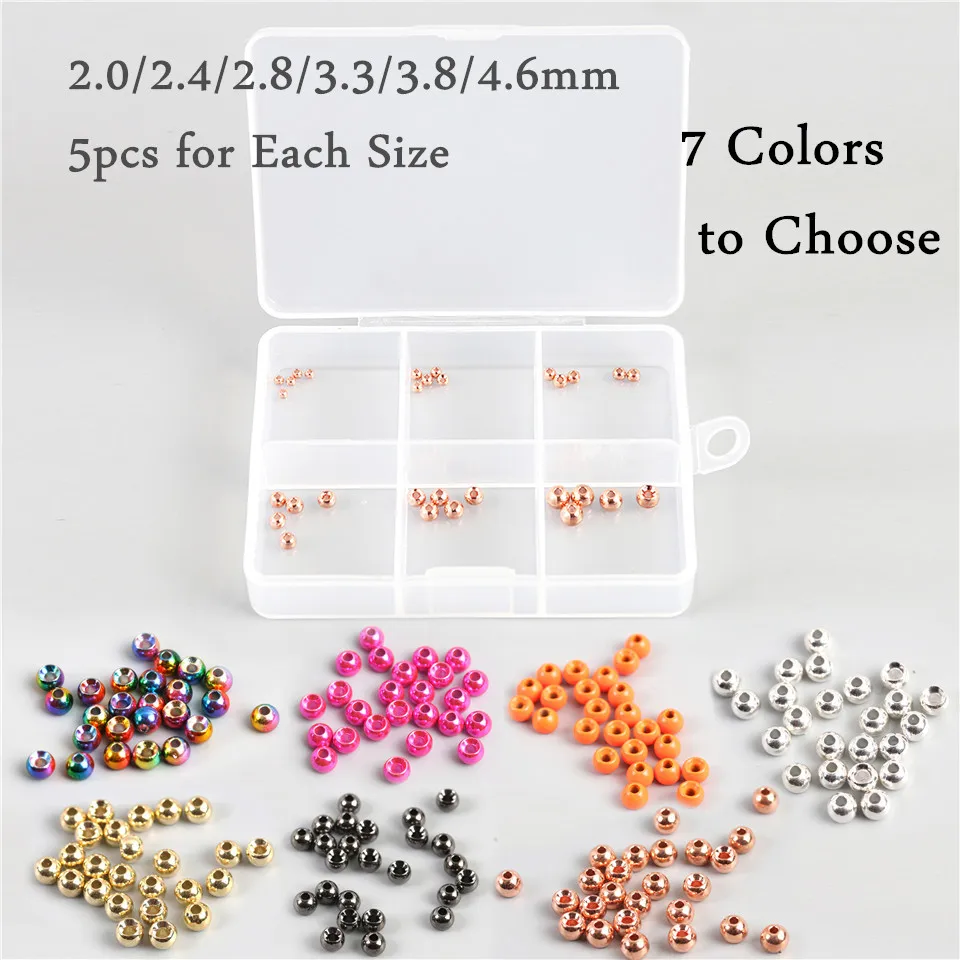 Maximumcatch Fly Tying Beads 30 pcs 2.0 4.6 MM Tungsten Fly Nymph Ball