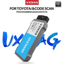 Vxdiag usb nano diagnóstico tis techstream v14 v15 obd2 código scanner ecu programação ferramenta de diagnóstico do carro para toyota/lexus