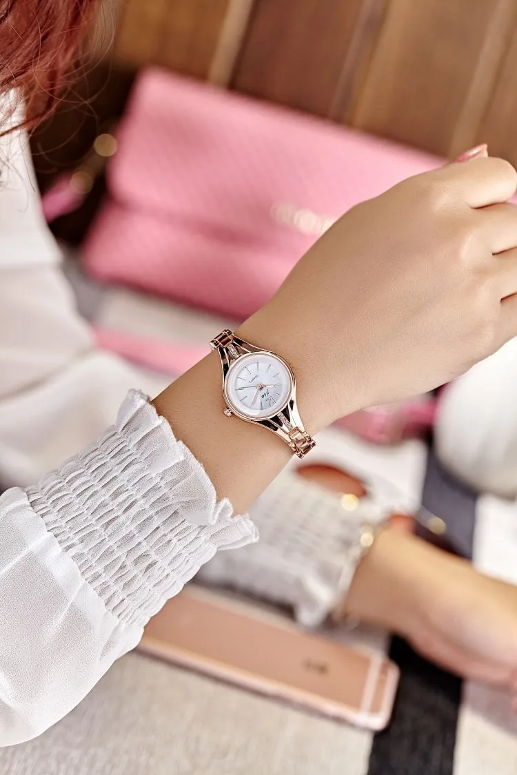 Новый Элитный бренд часы для женщин Модный браслет со стразами часы дамы аналоговые кварцевые часы Новый relojes 2017 Relogio Feminino