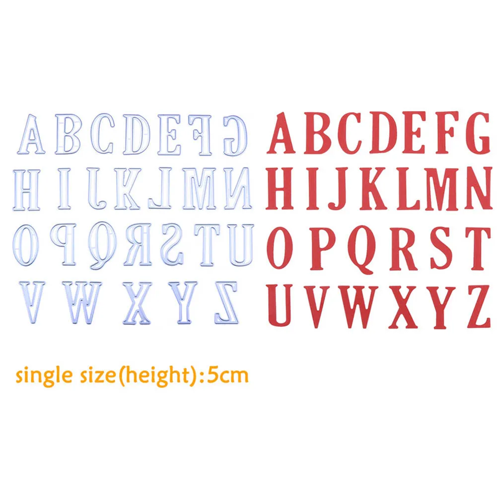 

26pcs DIY Embossing Cutting Dies Tool Mould Set Alphabet Letters Shape For Scrapbooking Photo Album TB Sale