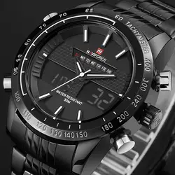 2017, новая мода для мужчин часы Элитный бренд для светодио дный мужчин кварцевые аналоговые светодиодные часы Человек Спорт Армия Военная