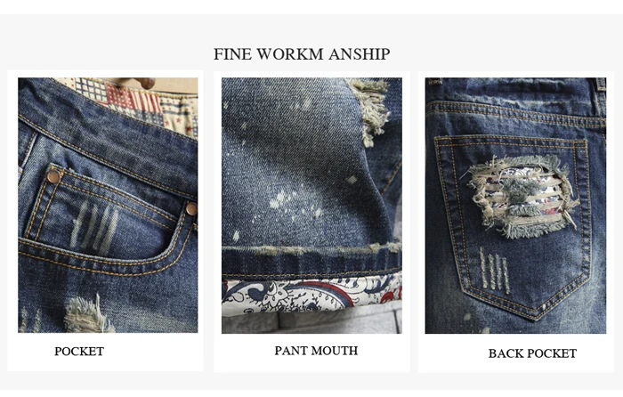 VROKINO 2019 летняя новая стильная мужская Тонкая куртка модные высококачественные повседневные старые шорты джинсы Мужская брендовая одежда