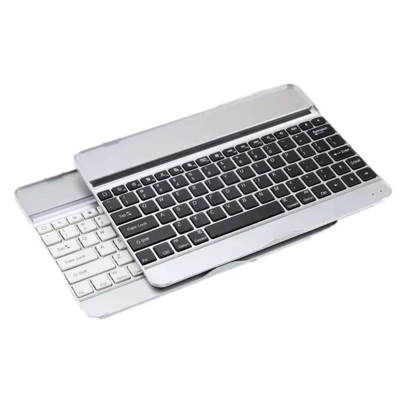 

Ultra Thin Silver Aluminum Wireless Bluetooth Keyboard Case Cover For Apple iPad Air iPad 5 iPad Air 2 ipad 6