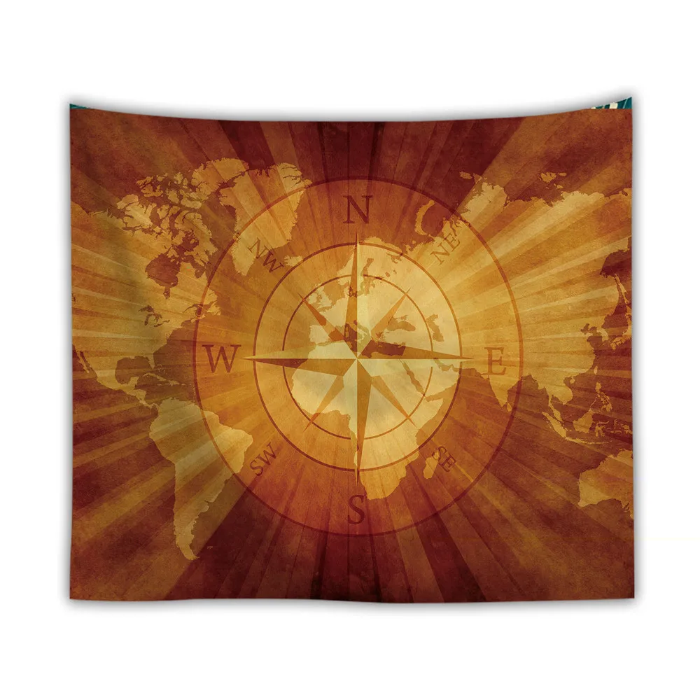 

Digital printing retro graphic tapestry wall mounting