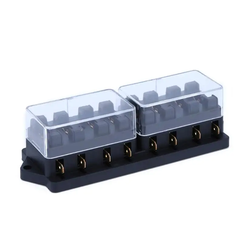 

8 Way Circuit Car Truck Fuse Box Fuse Holder Inserted Blade 12V 24V Mini Car Automobiles Use Fuse Box YJ-A004