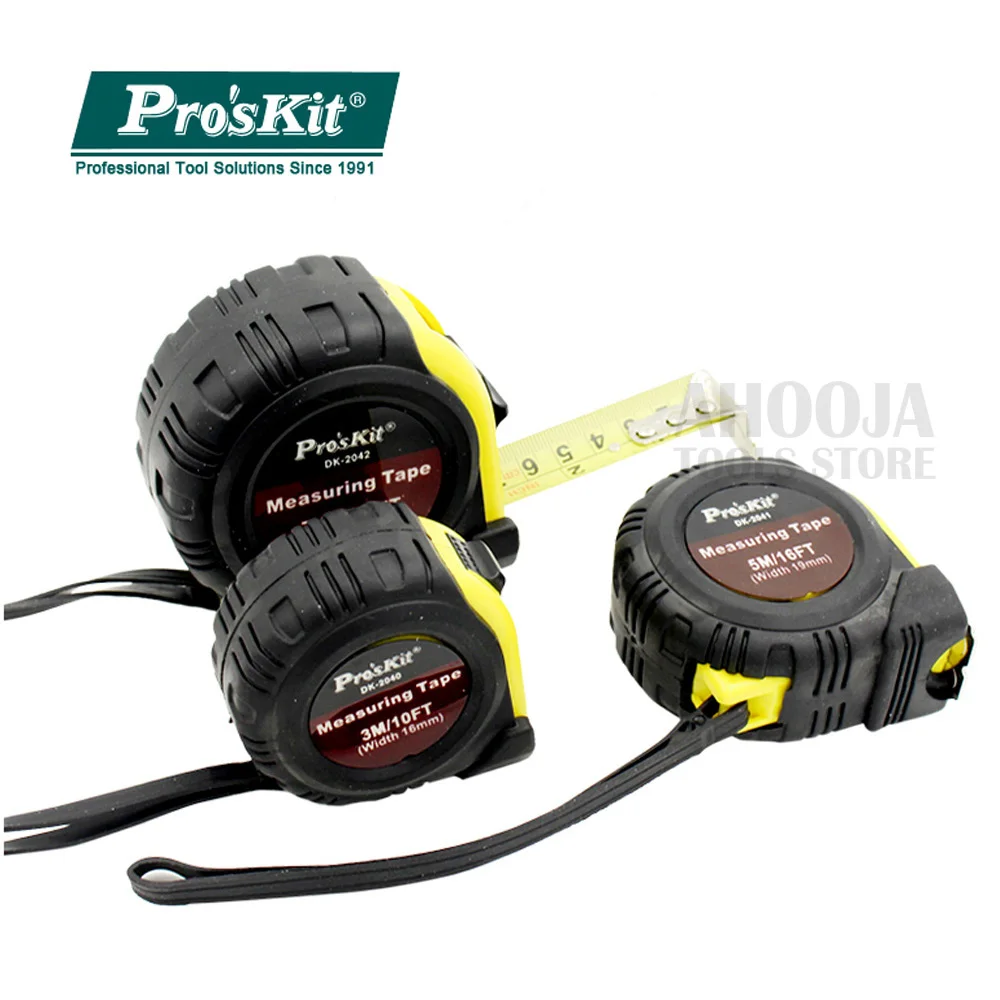 

Pro'skit 3M/5M/7.5M Strong Magnetic Tape Measure Self Lock Tape Measures Distance Meter Anti-Skid Steel Band Tape Ruler Tools