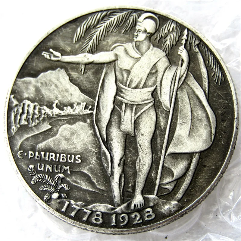 

1928 HAWAIIN SESQUICENTENNIAL HALF DOLLAR Silver Plated