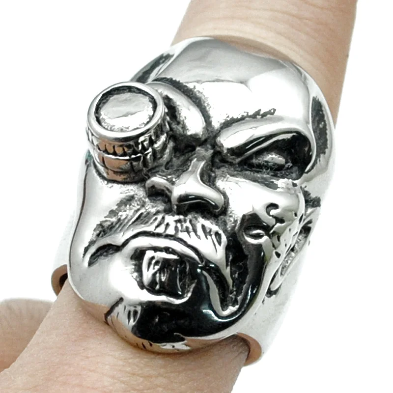 atgo cool tough guy punk biker ring for men high polished stainless steel jewelry new trendy - Guys Wedding Rings atgo cool tough guy punk biker ring for men high polished stainless steel jewelry new trendy - Guys Wedding Rings
