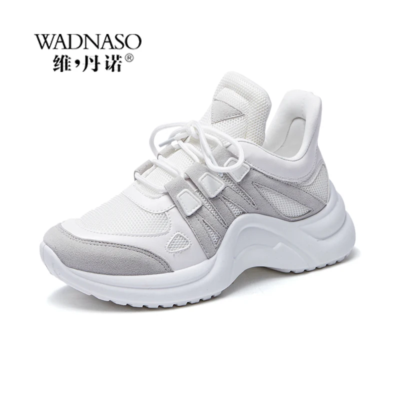 New Soft and Comfortable Lace Up Outdoor Casual Lady's Sneakers Mesh Women Sports Shoes Platform Women Running Shoes XZ8 Women's Shoes