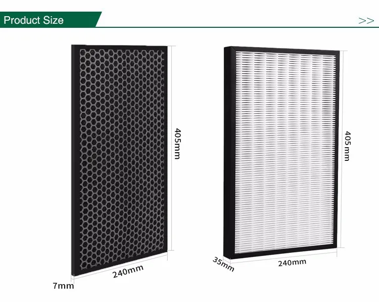 405*240 мм активированный уголь сбора пыли hepa фильтр дезодорирующий фильтр части воздухоочистителя для F-VXH50C F-PXH55C и т. Д