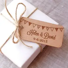 Пользовательское имя баннер деревянная свадьба спасибо подарок услуга Висячие бирки помолвка прием гостей в доме невесты сувениры пригласительные этикетки