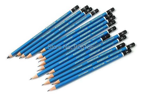 Blue Barrel Staedtler Mars Lumograph Drawing Sketching Pencil F Hb H Blue Barrel Staedtler Mars Lumograph Drawing Sketching Pencil F Hb H 2h 3h 4h 5h 6h