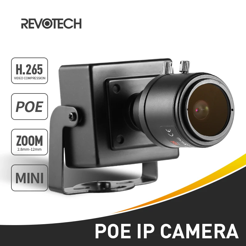 H.265 POE HD 1080P ip-камера 2,8-12 мм ручной зум-объектив 2.0MP внутренняя мини-камера безопасности ONVIF P2P IP CCTV Cam