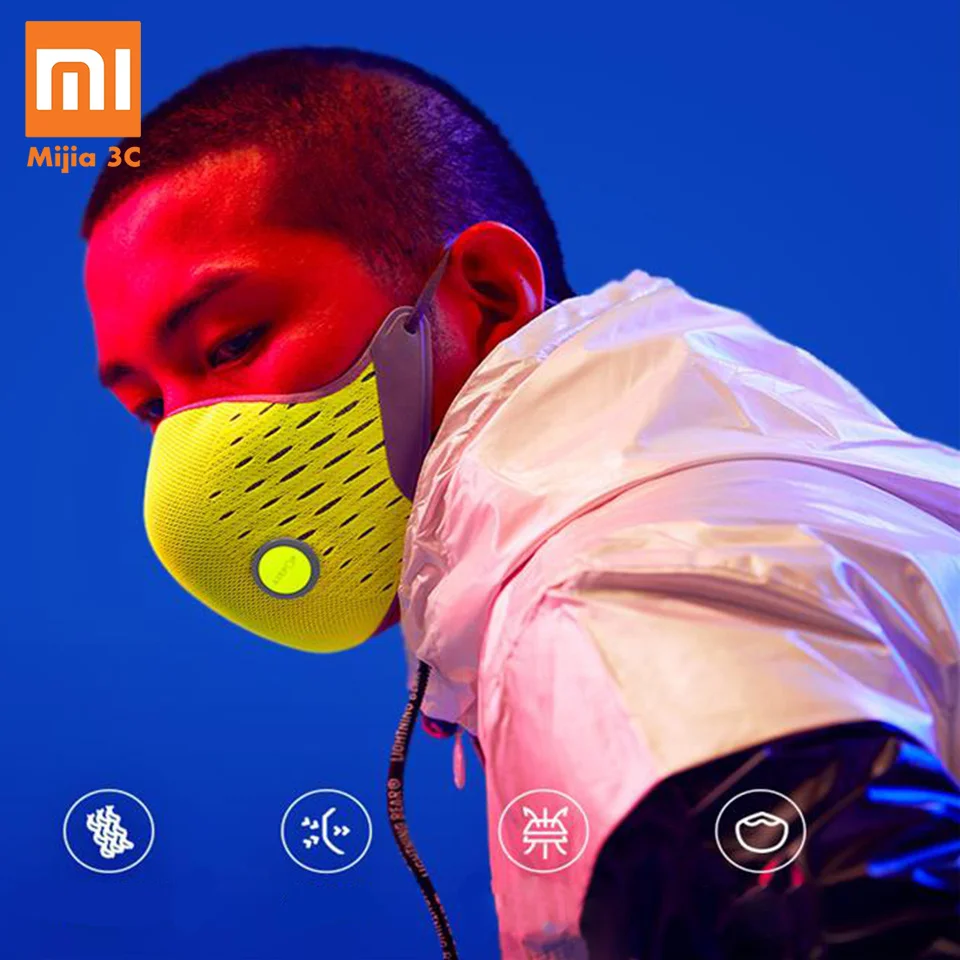  Original Xiaomi AirPOP Masks Dustproof Anti-fog Haze Anti-pollution Masks PM2.5 Breathable Sports C