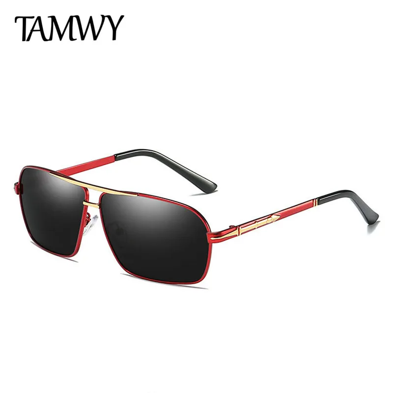 TAMWY BRAND DESIGN Classic Polarized Sunglasses Men Women Driving Pilot Frame Sun Glasses Male Goggle UV400 Gafas De Sol T8805 | Аксессуары