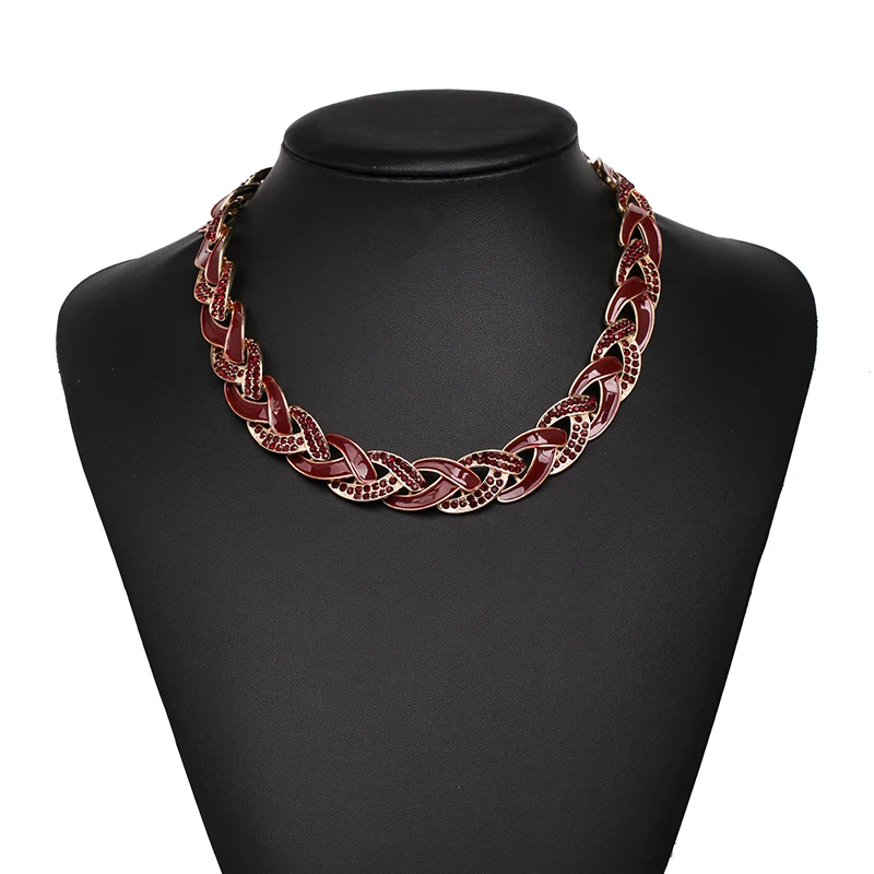 JUJIA Винтаж za полимерные ожерелья для женщин богемный себе металлическое ожерелье и кулон подарок на Рождество