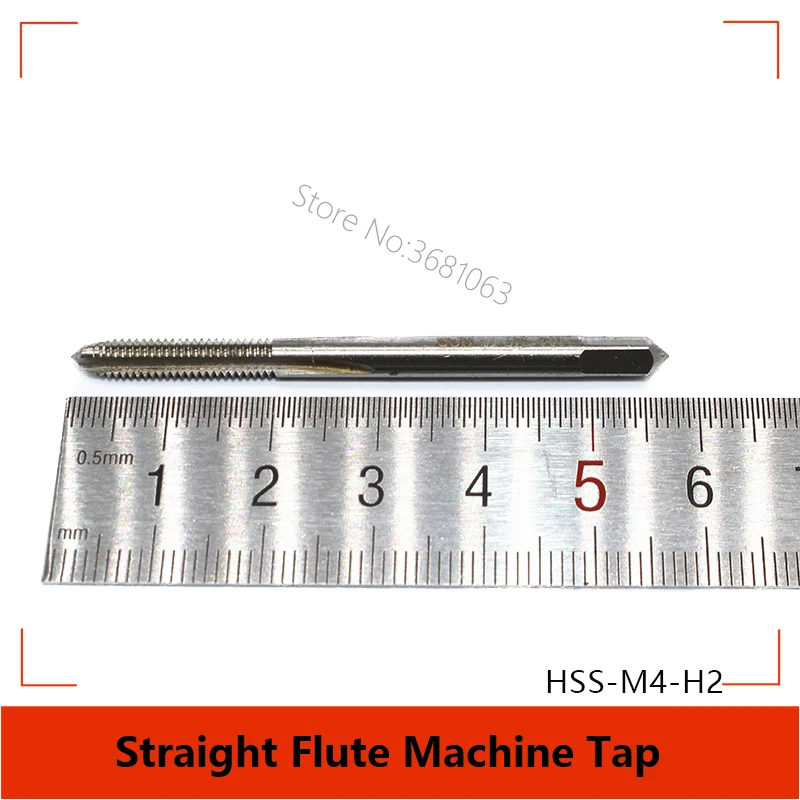 10pcs M4 Machine Tap H2 M4X0.7 Straight Flute Thread Tap Screw Bit High