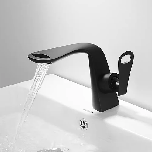 GAPPO смесители для раковины, Черный кран, смеситель s, водопад, кран для ванной комнаты, раковина, кран, смеситель, torneira grifo lavabo - Цвет: Y10181-5