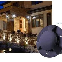 Поляризационный светильник 12 Вт светодиодный подземный светильник 12 В 24 В IP65 водонепроницаемый CE ROHS наружный ландшафтный светильник ing одноцветная лампа 4 шт./лот