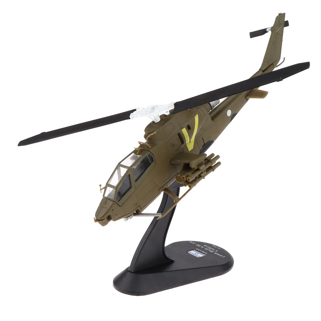 14009 Bell AH-1S Attack Helicopter AH1 Military Model with Stand Kids Adults Toys Collections for Military Lovers