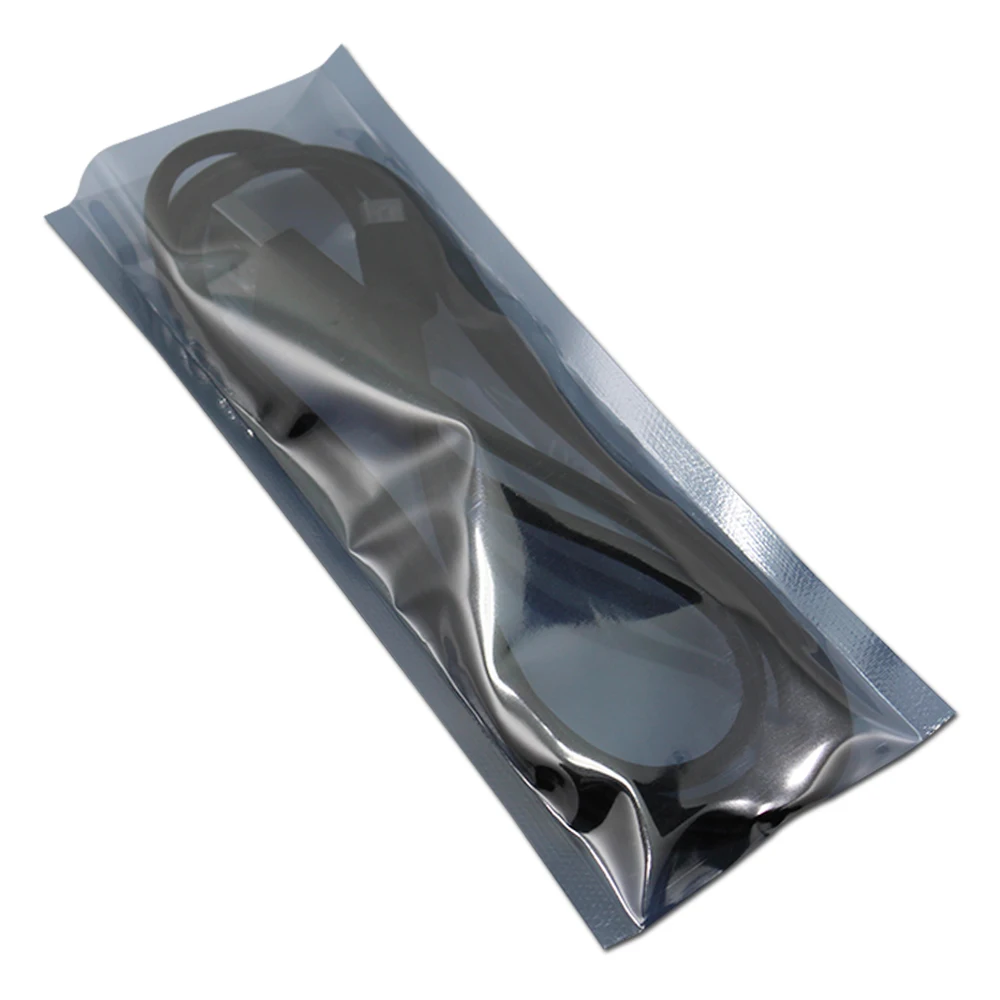 

6*15cm 200Pcs/ Lot Anti Static Shielding Pack Bags Clear ESD Anti-Static Plastic Bag Open Top Antistatic Packing Storage Pouch