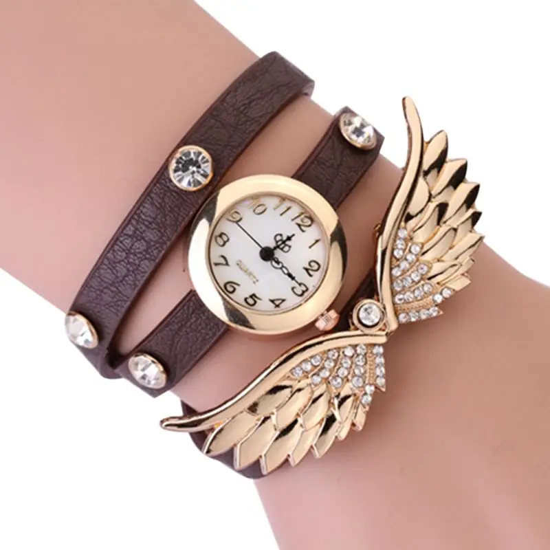 Buy Women Drill 3 ring Hand Chain watches Rhinestone
