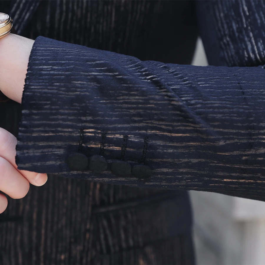 Вечерние костюмы для выпускного Для мужчин Slim Fit Комплект из 3 предметов