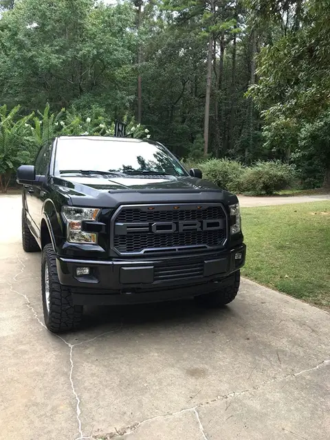 Car Styling Raptor Grille Black Letters F R For Ford F150 2015