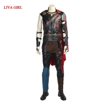 

Thor Ragnarok Cosplay Thor Odinson Costume Movie Superhero Cosplay Costume Thor 3 Outfit Halloween Carnival Clothing Cloak Adult